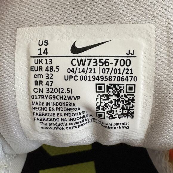 Nike Air Zoom Pegasus 38 Men Size 14 Running Shoe CW7356-700 Barely Volt/Black main image 7